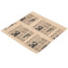 American Metalcraft PPCN1212 12" x 12" Natural Newspaper Print Deli Sandwich Wrap Paper - 1000/Pack Main Thumbnail 3