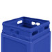 Commercial Zone 732104 PolyTec 42 Gallon Square Blue Waste Container Main Thumbnail 3