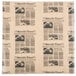 American Metalcraft natural newspaper deli sandwich wrap paper with news headlines.