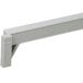 A grey plastic Camshelving® Premium Traverse shelf with white brackets.