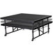 National Public Seating TFXS48482432C10 Transfix 48" x 48" Adjustable Portable Stage with Black Carpet - 24" to 32" Height Main Thumbnail 3