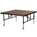 National Public Seating TFXS48481624HB Transfix 48" x 48" Adjustable Hardboard Portable Stage - 16" to 24" Height Main Thumbnail 2