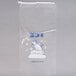 20 lb. Clear Plastic Drawstring Ice Bag with Polar Bear Graphic - 250/Case Main Thumbnail 3