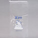 Choice 500 Case 20 Lb Clear Plastic Ice Bags With Blue Barcode - Commercial Machine Bags