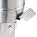 A Grindmaster stainless steel iced tea dispenser with a stainless steel valve.