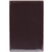 A black rectangular Menu Solutions chocolate menu board.