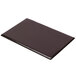 A black rectangular Menu Solutions Hamilton menu board in chocolate brown.