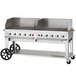 Crown Verity MCB-72WGP Liquid Propane 72" Mobile Outdoor Grill with Wind Guard Package Main Thumbnail 1