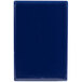 A blue rectangular Menu Solutions menu board.
