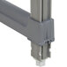 A close-up of a metal frame for Cambro Camshelving® Elements shelves.