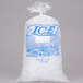 A clear plastic ice bag with an Igloo logo.