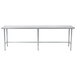 Advance Tabco TAG-249 24" x 108" 16 Gauge Open Base Stainless Steel Commercial Work Table Main Thumbnail 1