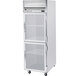 Beverage-Air HRS1-1HG Horizon Series 26" Glass Half Door Reach-In Refrigerator with Stainless Steel Interior and LED Lighting Main Thumbnail 1