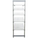 A white Camshelving® Elements add on shelf unit with four shelves.