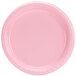 Creative Converting 28158011 7" Classic Pink Plastic Plate - 240/Case Main Thumbnail 2