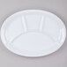 A white melamine platter with 4 compartments.