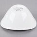 World Tableware INF-100 Porcelana Infinity 7 oz. Bright White Oval Porcelain Bowl - 36/Case Main Thumbnail 3
