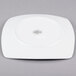 World Tableware 840-465S Porcelana Coupe Plate 8 3/4" Bright White Square Porcelain - 24/Case Main Thumbnail 3