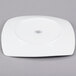 World Tableware 840-470S Porcelana 11" Bright White Square Porcelain Coupe Plate - 12/Case Main Thumbnail 3