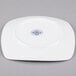 World Tableware 840-460S Porcelana Coupe Plate 7 1/4" Bright White Square Porcelain - 36/Case Main Thumbnail 3