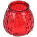 Sterno 40128 4 1/8" Red Venetian Candle - 12/Pack Main Thumbnail 2
