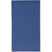 A navy blue paper guest towel with a white border.