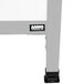 Aarco AA-311SW 42" x 18" Aluminum Narrow A-Frame Sidewalk Board with White Porcelain Marker Board Main Thumbnail 9
