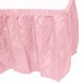 Creative Converting 010016 14' x 29" Classic Pink Plastic Table Skirt Main Thumbnail 2