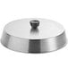 An American Metalcraft aluminum basting cover over a silver pan.