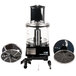 Waring WFP14S 3.5 Qt. Clear Batch Bowl Food Processor with Vegetable Prep Lid Chute and 4 Discs - 1 hp Main Thumbnail 4