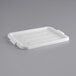 Choice White Polyethylene Plastic Bus Tub / Food Storage Box Lid - 21 1/2" x 15 1/2" Main Thumbnail 3