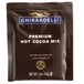 A brown package of Ghirardelli hot cocoa mix.