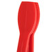 Red Thunder Group polycarbonate tongs with a flat grip.