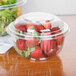 Dart PET16BCD PresentaBowls 16 oz. Clear Plastic Bowl with Dome Lid - 252/Case Main Thumbnail 1