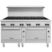 Vulcan 72SC-12BN Endurance 12 Burner Natural Gas Range with One Standard and One Convection Oven - 430,000 BTU Main Thumbnail 1