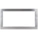 A silver rectangular frame with a stainless steel plate inside.