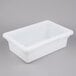 Cambro 12186P148 18" x 12" x 6" White Poly Food Storage Box Main Thumbnail 3