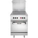 A Vulcan Endurance electric range with stainless steel hot tops and oven.