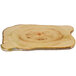 An American Metalcraft faux rustic wood melamine serving board with an organic shape.
