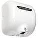 A white Excel XLERATOR hand dryer with black text reading "XLERATOR" in the center.