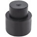 A black rubber cylinder with a round cap.