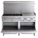 Cooking Performance Group S60-G24-L Liquid Propane 6 Burner 60" Range with 24" Griddle and 2 Standard Ovens - 280,000 BTU Main Thumbnail 6
