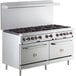 Cooking Performance Group S60-N Natural Gas 10 Burner 60" Range with 2 Standard Ovens - 360,000 BTU