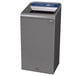 Rubbermaid 1961623 Configure 23 Gallon Stenni Gray 1 Stream Paper Indoor Square Recycling Container Main Thumbnail 1