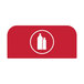 Rubbermaid 1961584 Configure Red Plastic Sign for 15 Gallon Waste Recycling Container Main Thumbnail 1