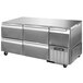 Continental Refrigerator CFA68-U-D 68" Low Profile Front Breathing Undercounter Freezer with Four Drawers and One Half Door Main Thumbnail 1