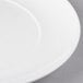A close-up of a 10 Strawberry Street White Porcelain Dinner Plate with a circular edge.