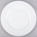 A 10 Strawberry Street Classic White porcelain dinner plate with a white rim on a gray background.