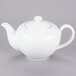 A 10 Strawberry Street Classic White porcelain teapot with two handles on a white background.