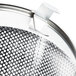 A Vollrath metal mesh strainer with a handle.